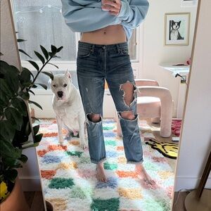 Distressed GAP 1969 Women's Blue Jeans